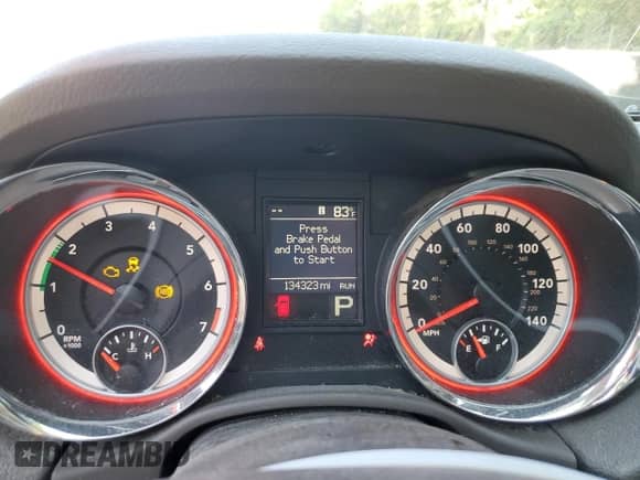 2013 Dodge Durango Crew with VIN 1C4RDHDG1DC530242, listed as a Copart auction lot 62873485 with 134,323 mi miles and Salvage title. Bid and sale history available at DreamBid. Image 9.