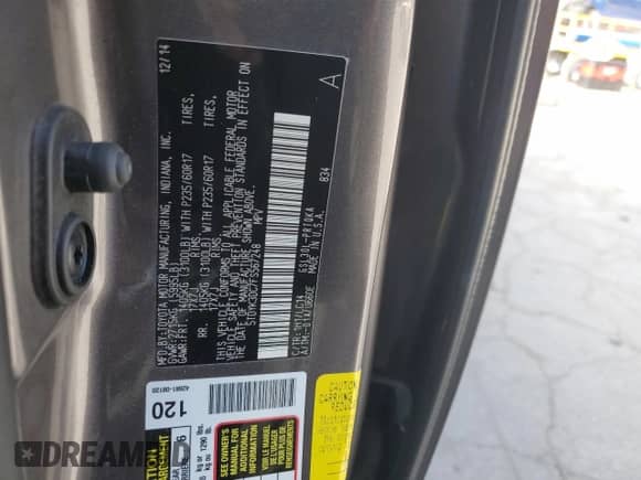 2015 Toyota Sienna XLE with VIN 5TDYK3DC7FS567248, listed as a Copart auction lot 80903245 with 143,175 mi miles and Salvage title. Bid and sale history available at DreamBid. Image 13.
