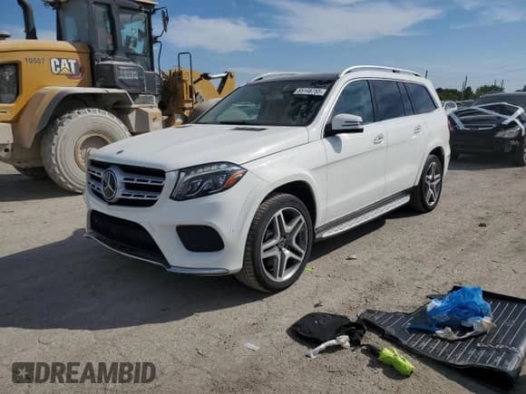 2018 Mercedes-Benz GLS 550 with VIN 4JGDF7DE9JB030579, listed as a Copart auction lot 85148755 with 106,825 mi miles and Clean title. Bid and sale history available at DreamBid. Image 1.