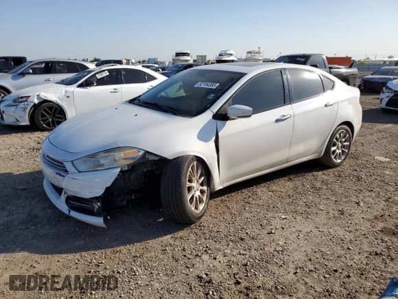 2016 Dodge Dart Limited with VIN 1C3CDFCB9GD505379, listed as a Copart auction lot 52154385 with 95,770 mi miles and Salvage title. Bid and sale history available at DreamBid. Image 1.