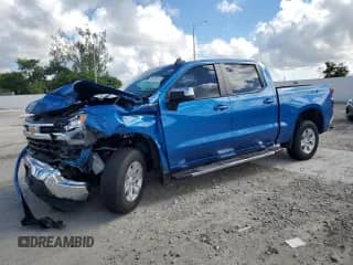 2023 Chevrolet Silverado 1500 LT with VIN 3GCPACEK9PG255064, listed as a Copart auction lot 83795715 with 30,688 mi miles and Salvage title. Bid and sale history available at DreamBid. Image 1.
