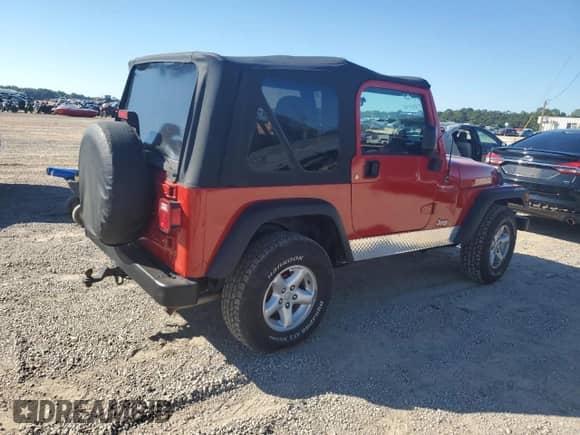 2004 Jeep Wrangler Sport z VIN 1J4FA49S34P747439, wystawiony jako Copart lot #85586335 z przebiegiem 158 101 mil mil oraz Szkoda całkowita • Salvage title. Historia ofert i sprzedaży dostępna na DreamBid. Obrazek 3.