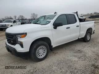 2024 Chevrolet Silverado 1500 Work Truck with VIN 1GCRAAEK5RZ187412, listed as a Copart auction lot 77087894 with 11,391 mi miles and Salvage title. Bid and sale history available at DreamBid. Image 1.