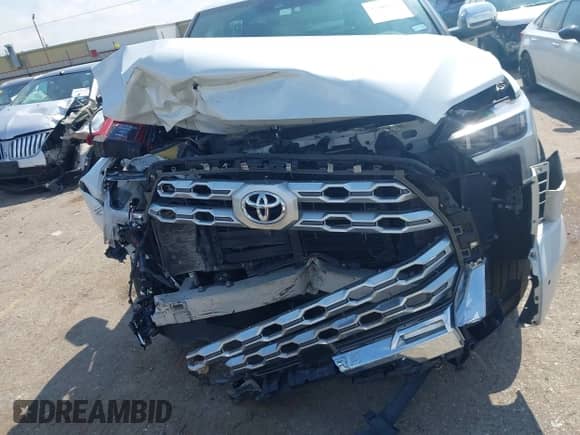 2024 Toyota Tundra 1794 Edition with VIN 5TFMA5DB0RX214515, listed as a IAAI auction lot 43086489 with 35,896 mi miles and . Bid and sale history available at DreamBid. Image 6.