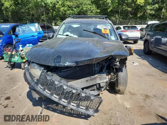2014 Jeep Compass Sport with VIN 1C4NJCBA9ED573621, listed as a Copart auction lot 71227895 with Not provided miles and Salvage title. Bid and sale history available at DreamBid. Image 5.