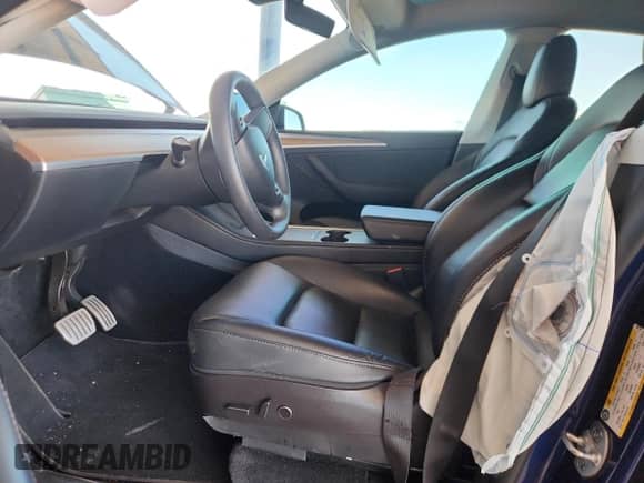 2022 Tesla Model Y Performance with VIN 7SAYGDEFXNF542785, listed as a Copart auction lot 81153785 with 53,108 mi miles and Salvage title. Bid and sale history available at DreamBid. Image 7.