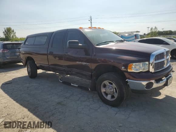 2005 Dodge 3500 SLT with VIN 3D7LS38C25G851085, listed as a Copart auction lot 70778204 with 223,271 mi miles and Salvage title. Bid and sale history available at DreamBid. Image 4.