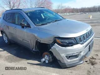 2019 Jeep Compass Altitude with VIN 3C4NJCBB9KT736881, listed as a IAAI auction lot 41877957 with 63,566 mi miles and . Bid and sale history available at DreamBid. Image 1.