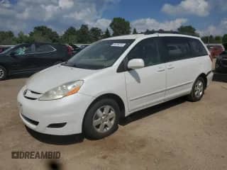 2009 Toyota Sienna XLE with VIN 5TDZK22C29S278249, listed as a Copart auction lot 65256245 with 160,884 mi miles and Salvage title. Bid and sale history available at DreamBid. Image 1.