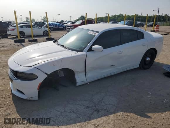 2021 Dodge Charger Police with VIN 2C3CDXKG0MH668889, listed as a Copart auction lot 62474165 with 48,399 mi miles and Salvage title. Bid and sale history available at DreamBid. Image 1.