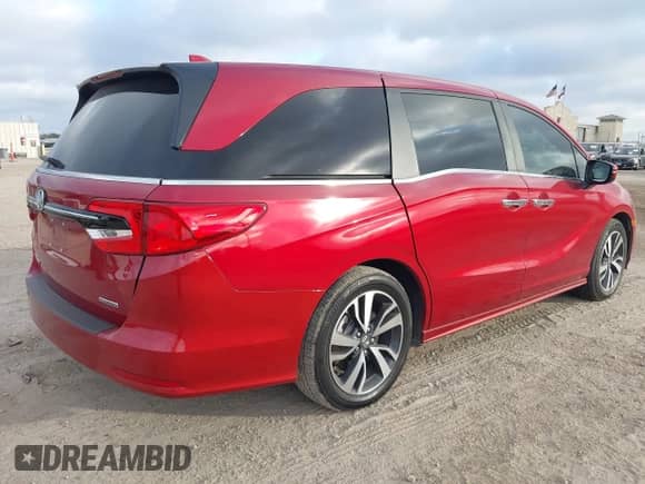 2024 Honda Odyssey Touring z VIN 5FNRL6H82RB040056, wystawiony jako IAAI lot #43286904 z przebiegiem 21 896 mil mil oraz . Historia ofert i sprzedaży dostępna na DreamBid. Obrazek 4.