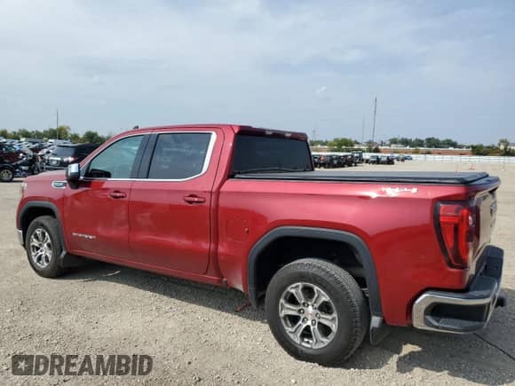 2020 GMC Sierra 1500 SLE with VIN 3GTU9BED4LG214066, listed as a Copart auction lot 80707935 with 59,414 mi miles and Salvage title. Bid and sale history available at DreamBid. Image 2.