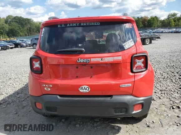 2017 Jeep Renegade Latitude с VIN ZACCJBBB4HPG09795, выставлен на аукционе Copart как лот 80214325 с пробегом Не указан миль и Списание • Salvage title. История ставок и продаж доступна на DreamBid. Изображение 6.
