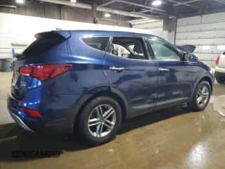 2017 Hyundai Santa Fe 2.4L z VIN 5XYZTDLB1HG412064, wystawiony jako Copart lot #85650035 z przebiegiem 110 755 mil mil oraz Czysty tytuł • Clean title. Historia ofert i sprzedaży dostępna na DreamBid. Obrazek 3.