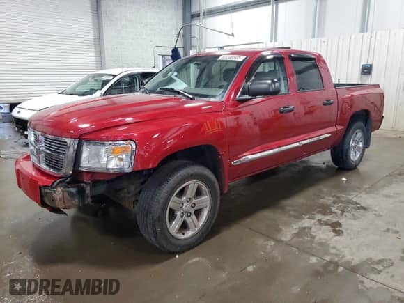 2008 Dodge Dakota Laramie with VIN 1D7HW58NX8S541335, listed as a Copart auction lot 63248905 with 78,755 mi miles and Salvage title. Bid and sale history available at DreamBid. Image 1.
