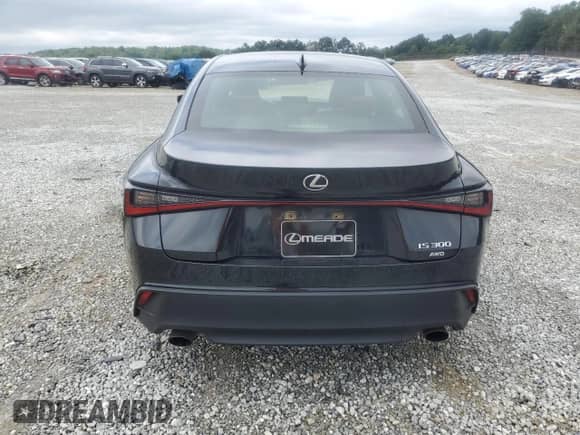 2021 Lexus IS 300 with VIN JTHC81F27M5046193, listed as a Copart auction lot 59846805 with 92,034 mi miles and Salvage title. Bid and sale history available at DreamBid. Image 6.