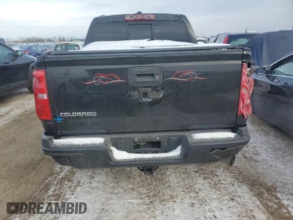 2018 Chevrolet Colorado 4WD ZR2 with VIN 1GCPTEE15J1281101, listed as a Copart auction lot 45910735 with 81,490 mi miles and Salvage title. Bid and sale history available at DreamBid. Image 6.