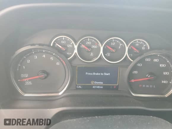 2022 Chevrolet Silverado 1500 LT with VIN 1GCPYJEK2NZ208035, listed as a Copart auction lot 62480315 with 43,148 mi miles and Salvage title. Bid and sale history available at DreamBid. Image 9.