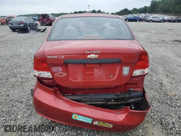 2005 Chevrolet Aveo LS z VIN KL1TD52635B333375, wystawiony jako Copart lot #58951585 z przebiegiem 89 455 mil mil oraz Nie do naprawy • Non repairable. Historia ofert i sprzedaży dostępna na DreamBid. Obrazek 6.