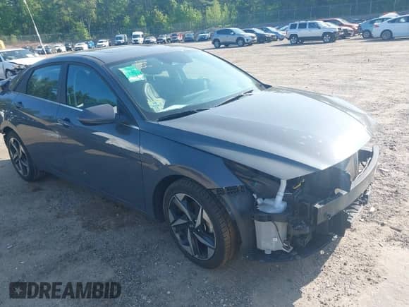 2023 Hyundai Elantra Limited with VIN KMHLN4AJXPU078989, listed as a IAAI auction lot 42400985 with 65,601 mi miles and . Bid and sale history available at DreamBid. Image 1.