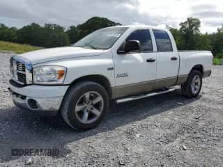 2008 Dodge 1500 SLT with VIN 1D7HA18258J144988, listed as a Copart auction lot 65454555 with 124,684 mi miles and Salvage title. Bid and sale history available at DreamBid. Image 1.