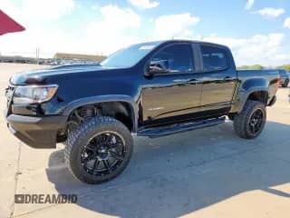 2019 Chevrolet Colorado 4WD ZR2 with VIN 1GCGTEEN7K1104991, listed as a Copart auction lot 84424545 with 75,480 mi miles and Clean title. Bid and sale history available at DreamBid. Image 1.