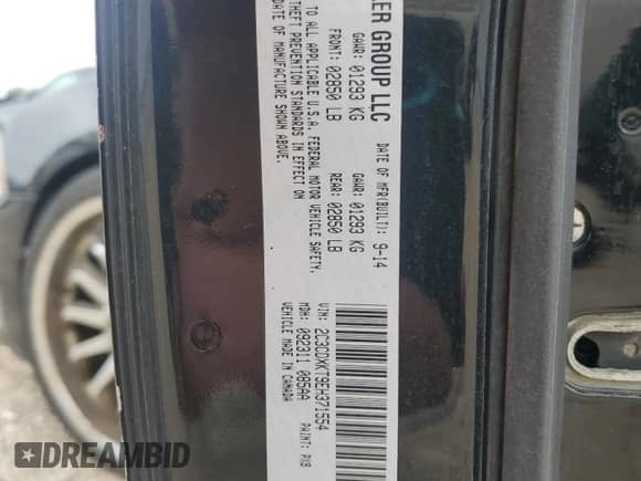 2014 Dodge Charger Police с VIN 2C3CDXKT9EH371554, выставлен на аукционе Copart как лот 69491685 с пробегом 228 296 миль миль и Чистый • Clean title. История ставок и продаж доступна на DreamBid. Изображение 12.