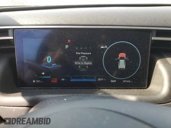 2023 Hyundai Tucson XRT with VIN KM8JF3AE8PU206017, listed as a Copart auction lot 70752115 with 39,165 mi miles and Salvage title. Bid and sale history available at DreamBid. Image 9.