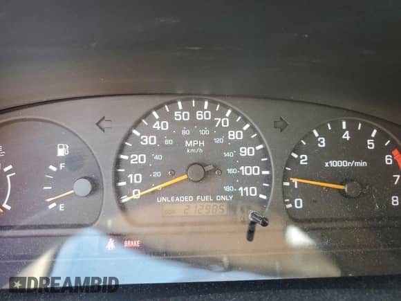 1998 Nissan Frontier XE with VIN 1N6DD26S5WC311065, listed as a Copart auction lot 84643135 with 212,985 mi miles and Salvage title. Bid and sale history available at DreamBid. Image 9.