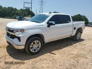 2023 Chevrolet Silverado 1500 LT z VIN 1GCPACEK7PZ263342, wystawiony jako Copart lot #62605055 z przebiegiem 66 359 mil mil oraz Szkoda całkowita • Salvage title. Historia ofert i sprzedaży dostępna na DreamBid. Obrazek 1.