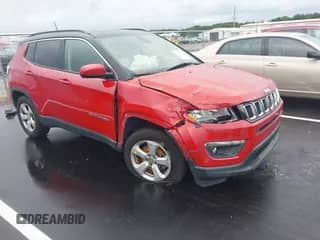 2018 Jeep Compass Latitude z VIN 3C4NJDBB5JT161456, wystawiony jako IAAI lot #42981392 z przebiegiem 120 190 mil mil oraz . Historia ofert i sprzedaży dostępna na DreamBid. Obrazek 1.