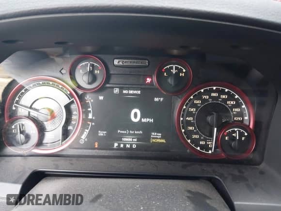 2017 Ram 1500 Rebel z VIN 1C6RR7YT1HS539870, wystawiony jako IAAI lot #42755780 z przebiegiem 109 690 mil mil oraz . Historia ofert i sprzedaży dostępna na DreamBid. Obrazek 7.