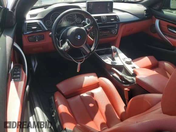 2015 BMW 4 Series 428i with VIN WBA3V7C5XF5A24641, listed as a Copart auction lot 61195125 with 60,499 mi miles and Salvage title. Bid and sale history available at DreamBid. Image 8.