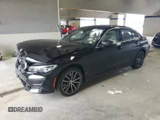 2020 BMW 3 Series 330i xDrive with VIN WBA5R7C00LFH38639, listed as a Copart auction lot 62608455 with 55,301 mi miles and Salvage title. Bid and sale history available at DreamBid. Image 1.
