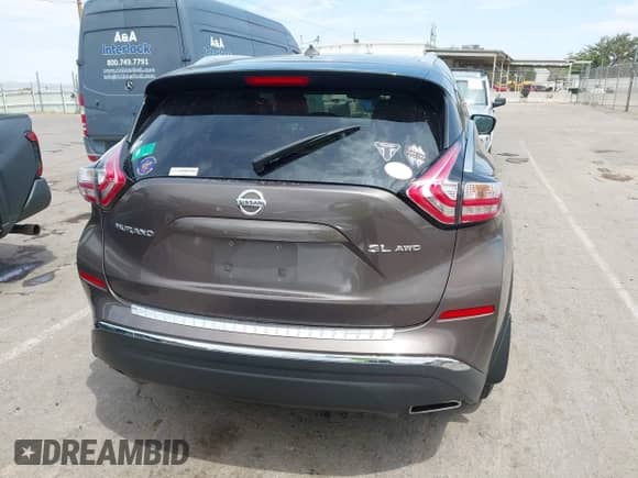2015 Nissan Murano SL with VIN 5N1AZ2MH1FN214332, listed as a IAAI auction lot 42971019 with 106,768 mi miles and . Bid and sale history available at DreamBid. Image 16.