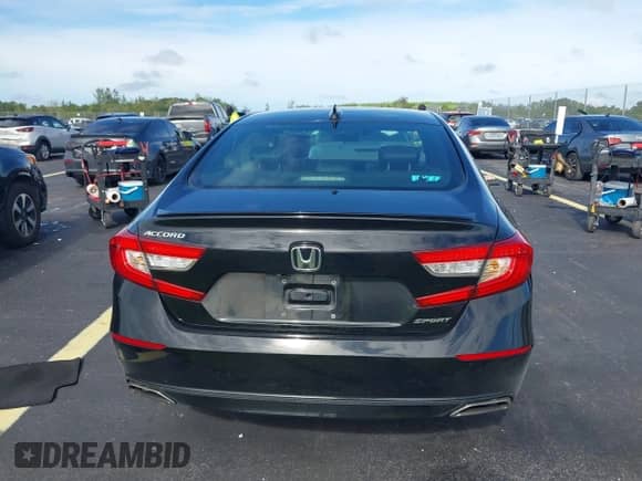 2020 Honda Accord Sport with VIN 1HGCV1F3XLA129899, listed as a IAAI auction lot 43213884 with 45,845 mi miles and . Bid and sale history available at DreamBid. Image 16.