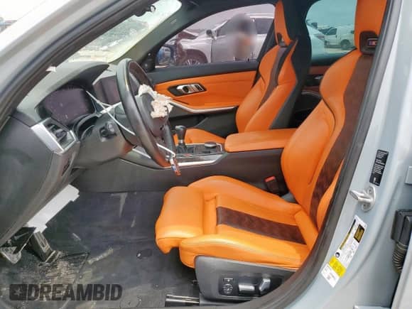 2022 BMW M3 с VIN WBS53AY00NFL69414, выставлен на аукционе Copart как лот 56753065 с пробегом 20 837 миль миль и Списание • Salvage title. История ставок и продаж доступна на DreamBid. Изображение 7.