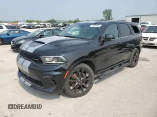 2021 Dodge Durango R/T with VIN 1C4SDJCT2MC634438, listed as a Copart auction lot 67234945 with 66,623 mi miles and Salvage title. Bid and sale history available at DreamBid. Image 1.