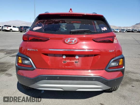 2021 Hyundai Kona Ultimate with VIN KM8K53A51MU712078, listed as a Copart auction lot 80529355 with 23,202 mi miles and Salvage title. Bid and sale history available at DreamBid. Image 6.