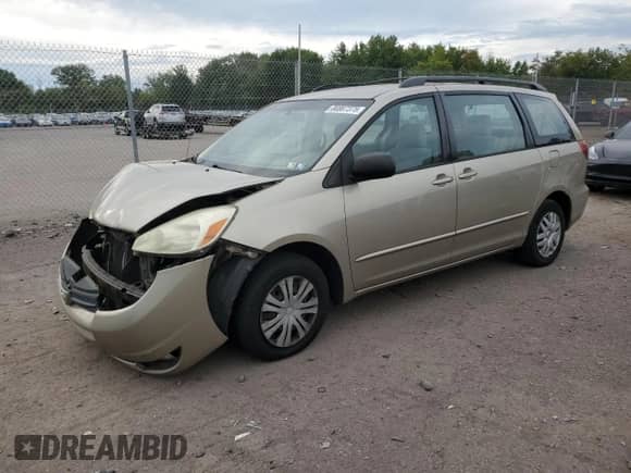 2005 Toyota Sienna CE z VIN 5TDZA23C45S301302, wystawiony jako Copart lot #80867375 z przebiegiem 283 288 mil mil oraz Szkoda całkowita • Salvage title. Historia ofert i sprzedaży dostępna na DreamBid. Obrazek 1.
