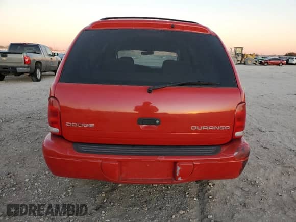 2002 Dodge Durango SLT with VIN 1B4HR48N02F200096, listed as a Copart auction lot 43988445 with Not provided miles and Salvage title. Bid and sale history available at DreamBid. Image 6.