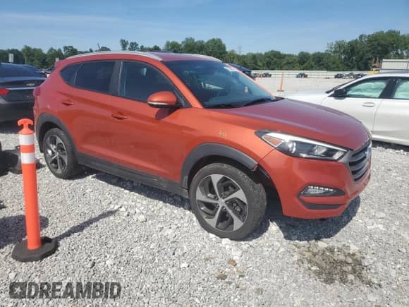 2016 Hyundai Tucson Limited with VIN KM8J3CA28GU164527, listed as a Copart auction lot 65639075 with 89,423 mi miles and Salvage title. Bid and sale history available at DreamBid. Image 4.