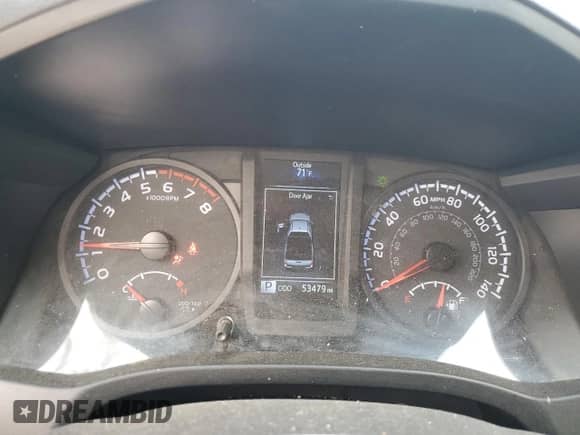 2023 Toyota Tacoma SR with VIN 3TYRX5GNXPT072935, listed as a Copart auction lot 71502215 with 53,479 mi miles and Salvage title. Bid and sale history available at DreamBid. Image 9.