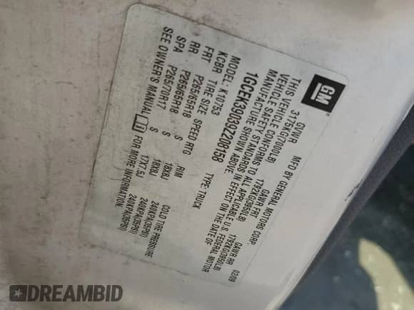 2009 Chevrolet Silverado 1500 LTZ с VIN 1GCEK39039Z208158, выставлен на аукционе Copart как лот 69484225 с пробегом 177 660 миль миль и Списание • Salvage title. История ставок и продаж доступна на DreamBid. Изображение 12.