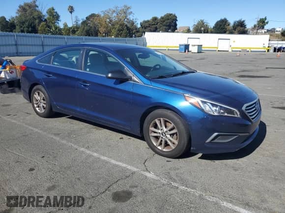 2016 Hyundai Sonata SE with VIN 5NPE24AF5GH348156, listed as a Copart auction lot 82437365 with 153,898 mi miles and Clean title. Bid and sale history available at DreamBid. Image 4.