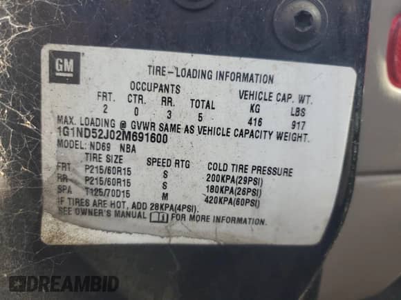 2002 Chevrolet Malibu с VIN 1G1ND52J02M691600, выставлен на аукционе Copart как лот 90295155 с пробегом 175 706 миль миль и Списание • Salvage title. История ставок и продаж доступна на DreamBid. Изображение 12.