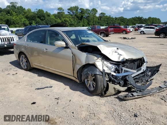 2010 Hyundai Genesis with VIN KMHGC4DF5AU110947, listed as a Copart auction lot 63493785 with 100,031 mi miles and Salvage title. Bid and sale history available at DreamBid. Image 4.