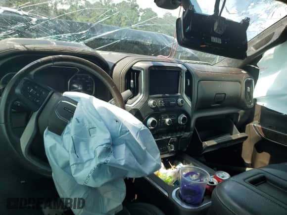 2021 GMC Sierra 1500 Denali с VIN 3GTU9FET4MG127218, выставлен на аукционе Copart как лот 65553225 с пробегом Не указан миль и Списание • Salvage title. История ставок и продаж доступна на DreamBid. Изображение 8.