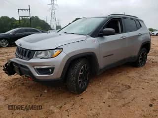 2021 Jeep Compass Trailhawk with VIN 3C4NJDDB3MT590886, listed as a Copart auction lot 67753615 with 77,478 mi miles and Salvage title. Bid and sale history available at DreamBid. Image 1.