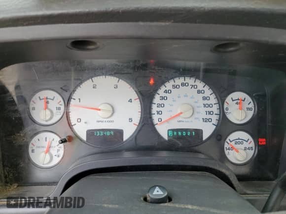 2005 Dodge 2500 SLT with VIN 3D7KS28C65G724006, listed as a Copart auction lot 64194945 with 133,489 mi miles and Salvage title. Bid and sale history available at DreamBid. Image 9.